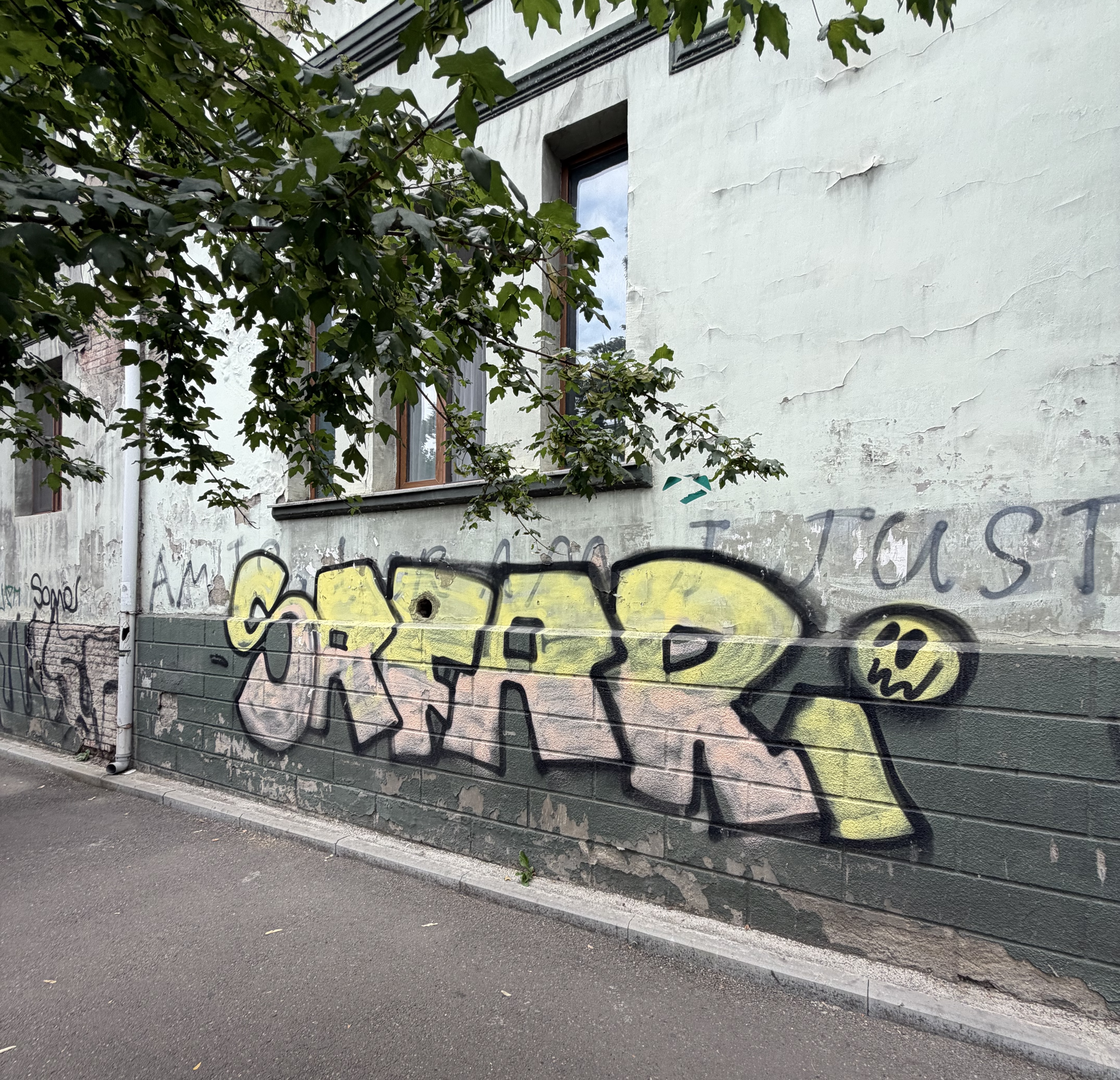 Tbilisi street graffiti between Aragveli and Avlabari