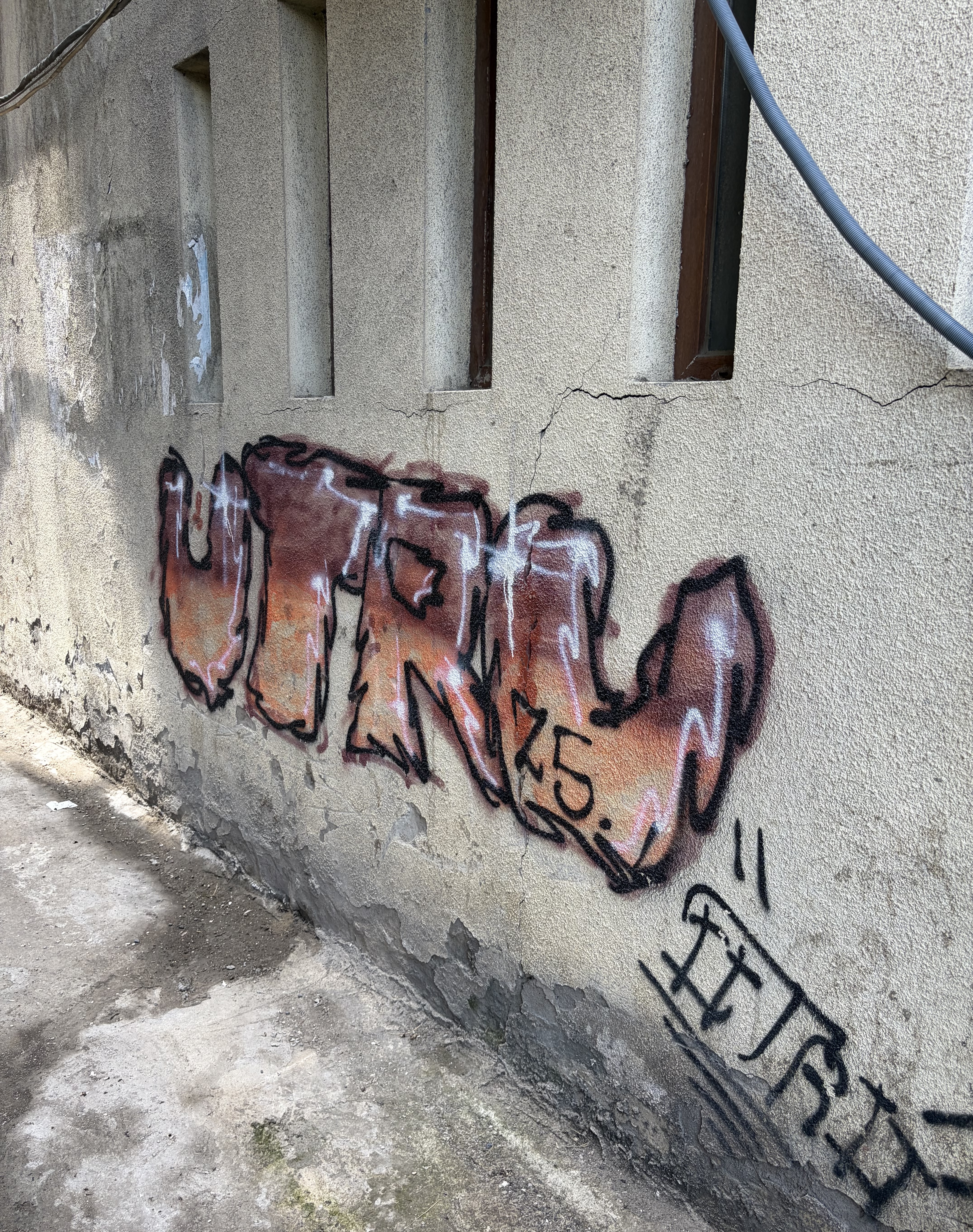 Urban street art in Aragveli Tbilisi