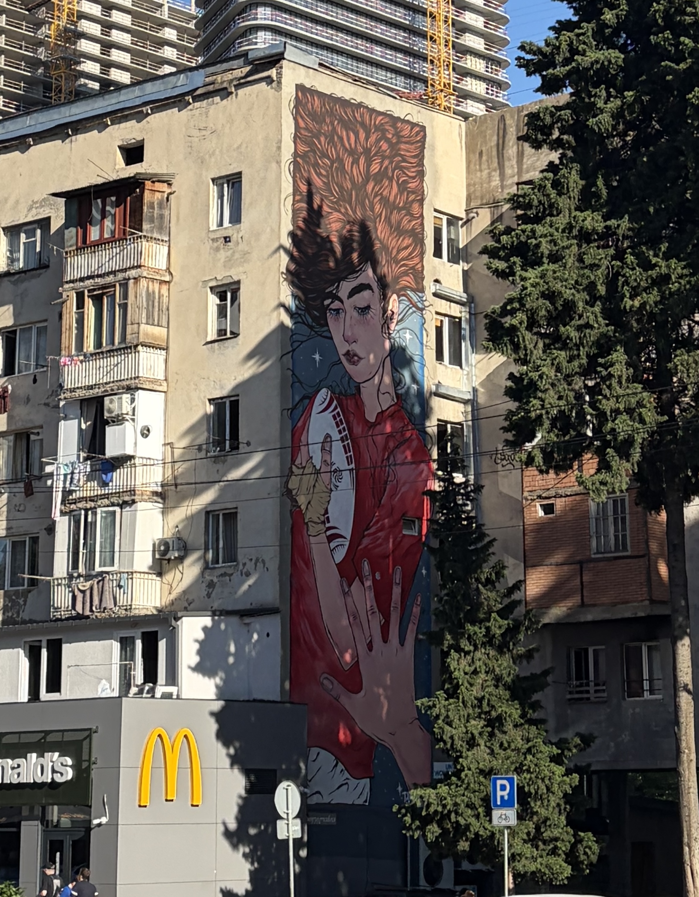 Graffiti art between Technical Uni and Delisi Metro Tbilisi