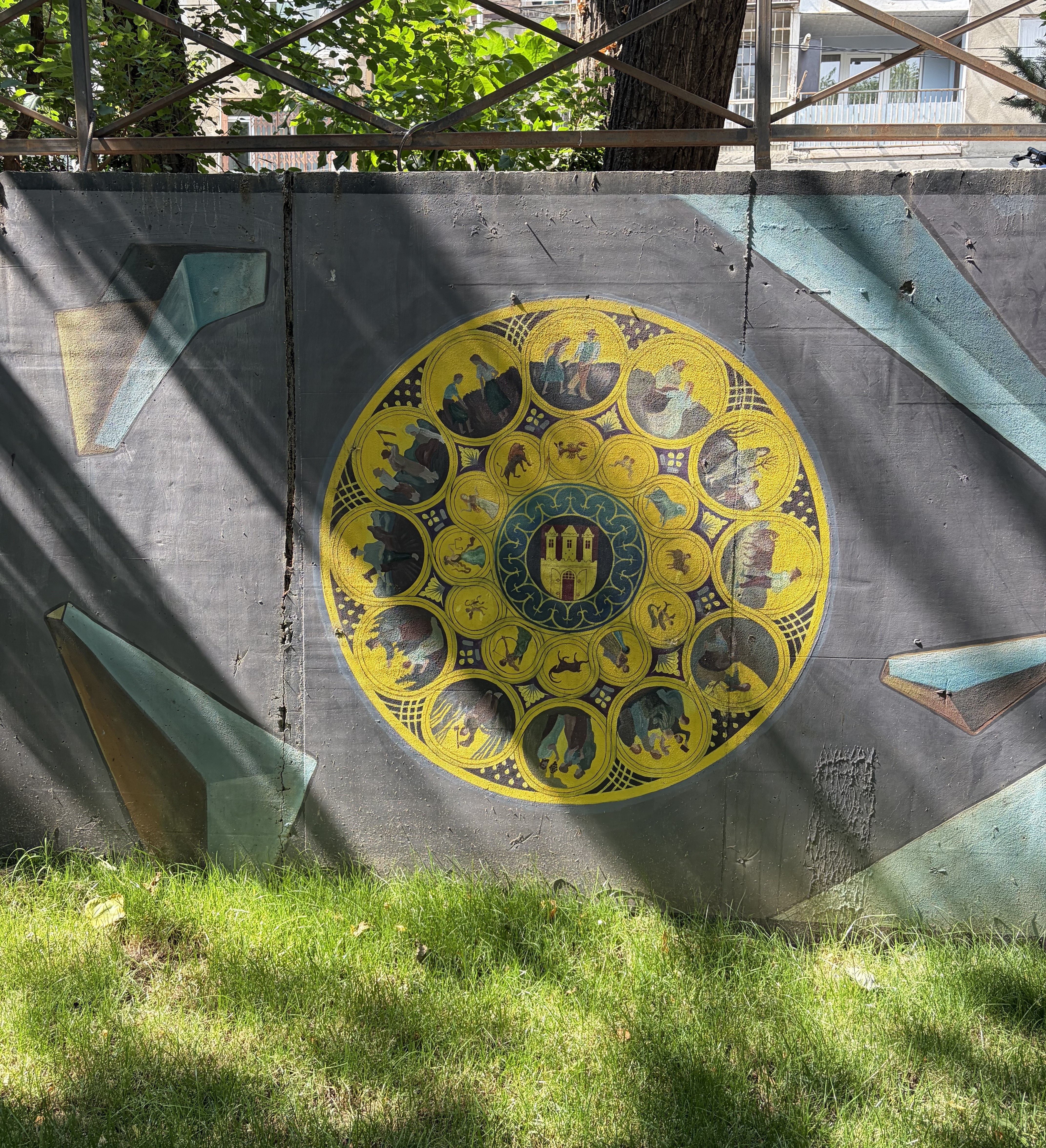 Urban street art near backside of TSMU Technical University Tbilisi